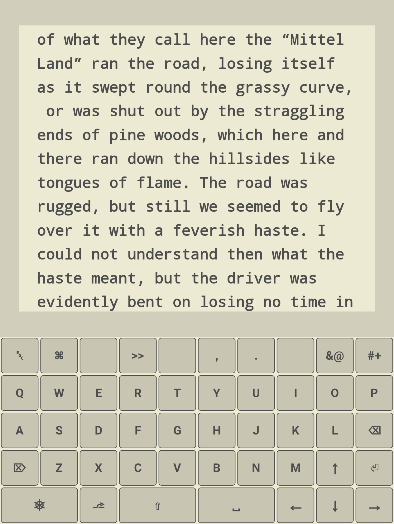 DOSwriter screenshot