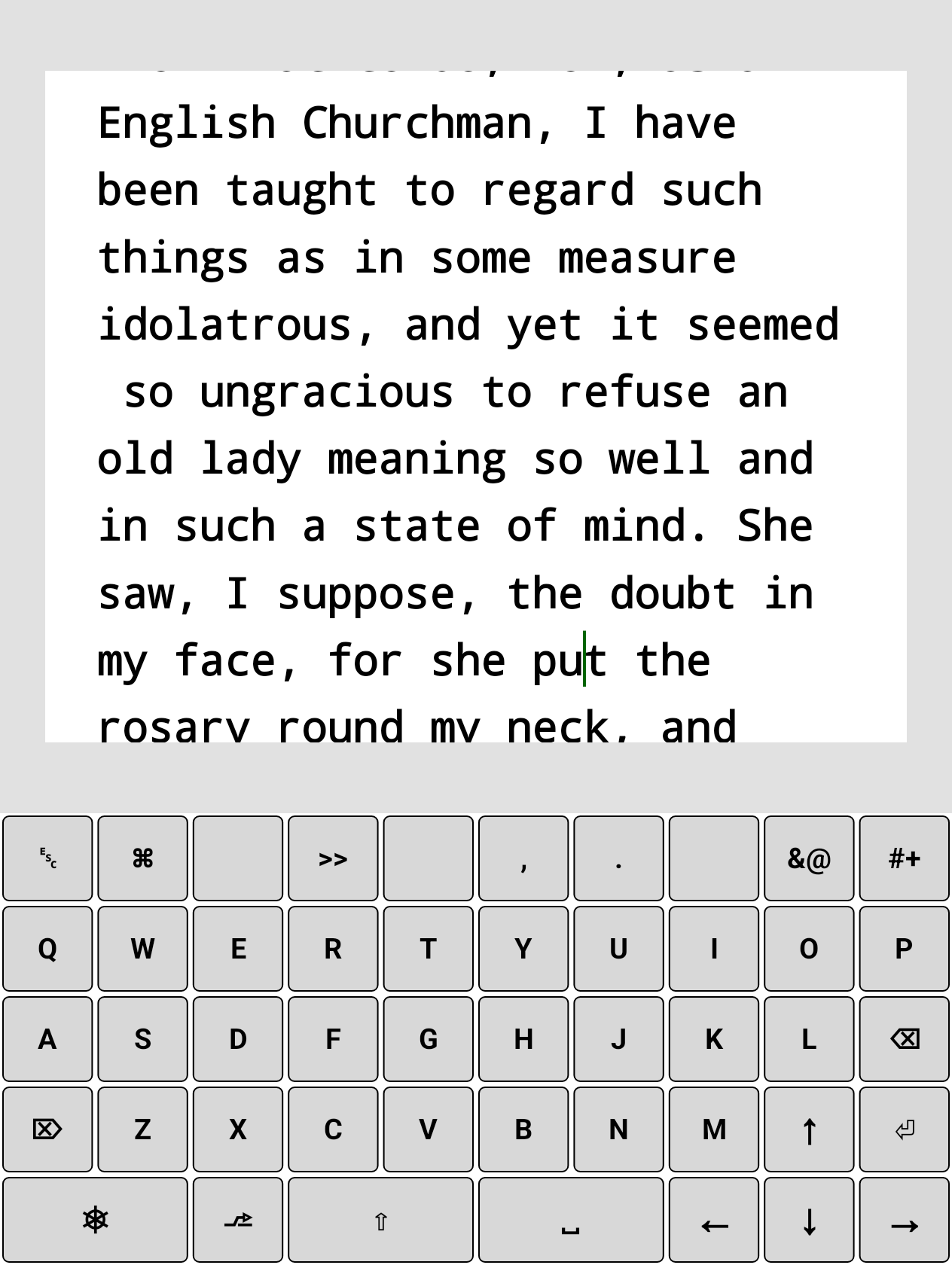 DOSwriter screenshot