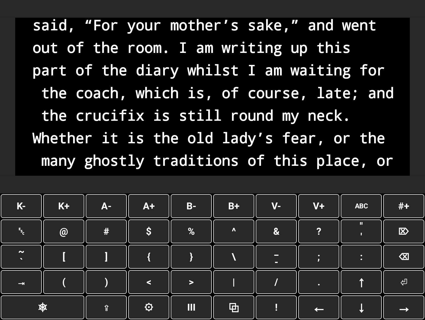 DOSwriter screenshot